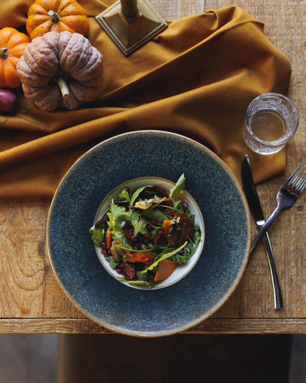 Sült sütőtök-saláta